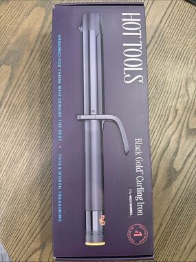 Hot Tools Black Gold 1.25 curling iron NIB